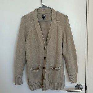 GAP Tan Button-front Cardigan